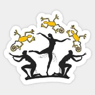 Lizard dance Sticker